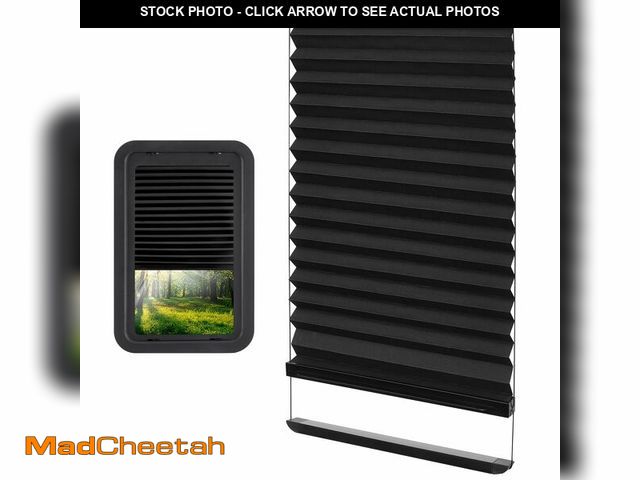 Lot 74-14213167 - RV Thin Pleated Shade Replacement Compatible with Lippert Prepped Entry Doors/Thin Shade Ready Lippe...
