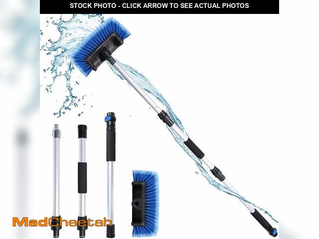 Lot 74-12704042 - NAVAPAL 54" Flow-Thru Car Wash Brush with Long Handle, Soft Bristle Car Washing Brush with Extendabl...