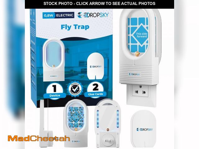 Lot 74-12393915 - Dropsky Indoor Flying Insect Trap - Plug-in Bug Light Trap for Fruit Flies, Gnats and Houseflies - O...