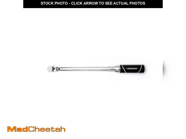 Lot 74-12745903 - Husky 3/8 in. Drive Torque Wrench 20 ft./lbs. to 100 ft./lbs. - USED