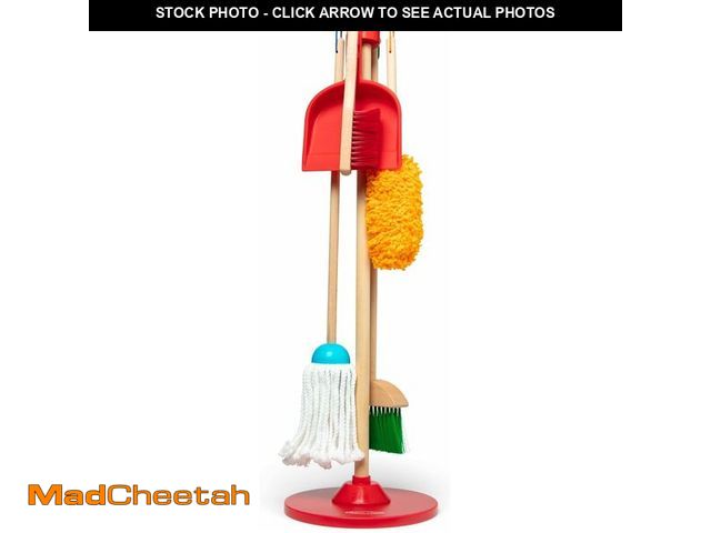 Lot 74-13042274 - Melissa &amp; Doug Dust Sweep Mop 6-Piece Pretend Play Set, Toddler Toy Cleaning, Pretend Play Home ...