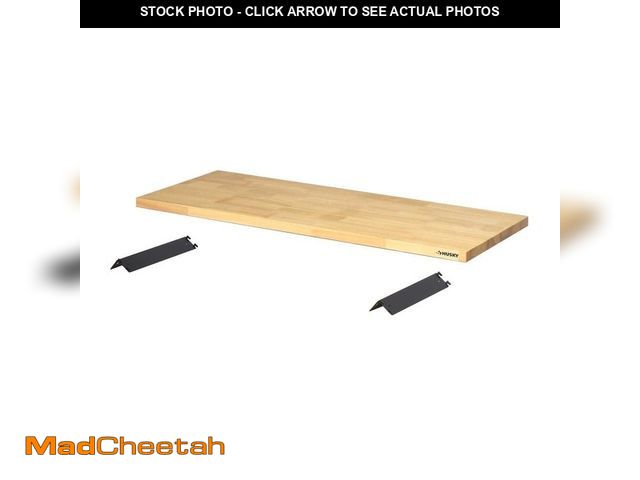 Lot 74-12804351 - *DIRTY/SCRATCHED/MISSING HARDWARE* Husky 48 in. W x 18 in. S Solid Wood Surface for Regular Duty Gar...