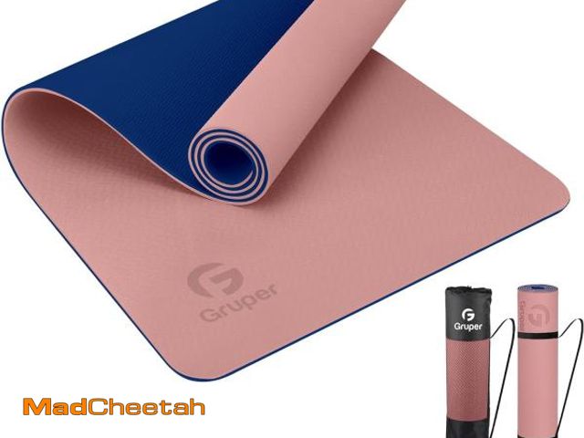 Lot 74-12483165 - Yoga Mat Non Slip, Eco Friendly Fitness Exercise Mat with Carrying Strap,Pro Yoga Mats for Women,Wor...