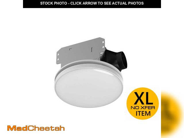 Lot 74-14111998 - Commercial Electric 80 /110 CFM Ceiling/Wall Mount Roomside Installation Round Bathroom Exhaust Fan ...