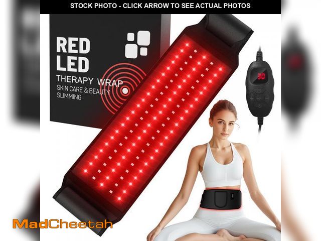 Lot 74-12120133 - Red Light Therapy for Body:5 Light Levels Infrared Light Heat Therapy Belt Wrap for Back/Waist/Muscl...