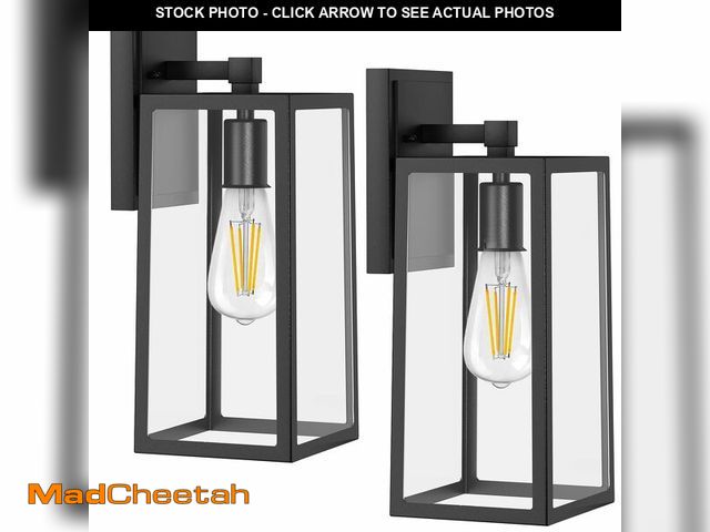 Lot 74-12440692 - PARTPHONER Outdoor Light Fixtures Wall Mount, Porch Light, Waterproof Exterior Light Fixture, Anti-R...