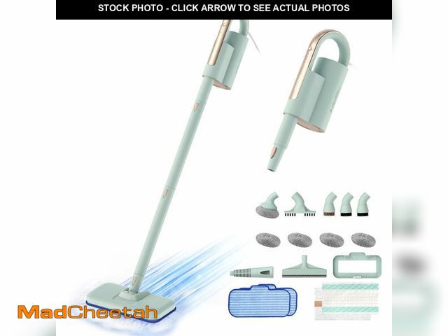 Lot 74-14150909 - Newbealer Steam Mop &amp; Detachable Handheld Cleaner, 1200W Floor Steamer - UNUSED