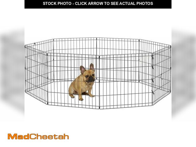 Lot 74-14282913 - New World by MidWest Homes for Pets 24-Inch Exercise Pen, for Indoor and Outdoor use, 16 Sq Feet of ...
