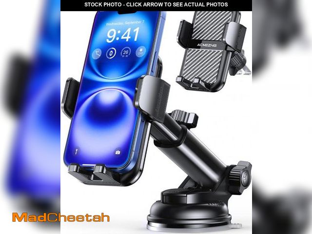 Lot 74-12302539 - 3-in-1 Car Phone Holder [122+LBS Strongest Suction &amp; Stable Clamp Arm] 360ÃÂ° Adjustable Car Ph...