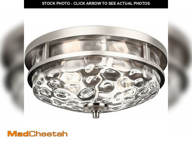 Lot 74-10823478 - (DAMAGED) Edwarmlux Flush Mount Ceiling Lights, 2-Light Farmhouse Close to Ceiling Light, Industrial...