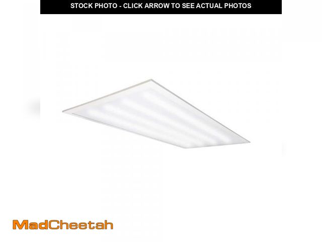 Lot 74-12408645 - Commercial Electric 2 ft. x 4 ft. 128-Watt Equivalent Integrated LED High Output Prismatic Lens Whit...