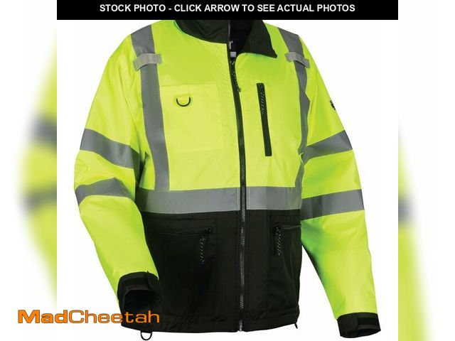 Lot 74-12632976 - Ergodyne GloWear 8351 Windbreaker Jacket, Hi Visibility Reflective Jackets, Type R, Class 3 2-XL - U...