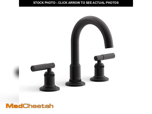 Lot 74-13038718 - KOHLER Torrington 8 in. Widespread Double Handle Bathroom Faucet in Matte Black - UNUSED
