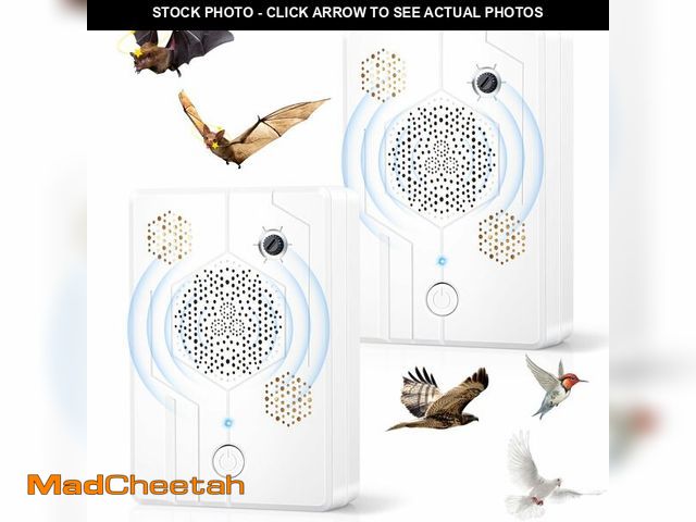 Lot 74-14065828 - Upgraded Ultrasonic Bird Repellent Devices Outdoor Woodpecker Deterrent for House Pigeon Repellent R...