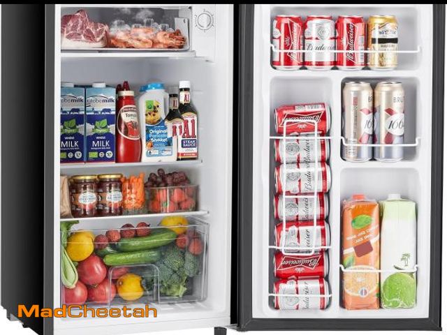 Lot 74-12399356 - Sweetcrispy 3.2 Cu.Ft Mini Fridge with Freezer Small Refrigerator Single Door Adjustable Thermostat ...