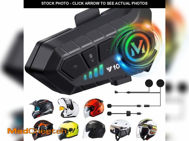 Lot 74-12435922 - FEYA Motorcycle Helmet Speakers High Battery Life Helmet Headphone IPX6 Automatic Answer/Call Music ...