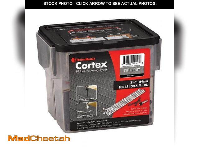 Lot 74-12148133 - FastenMaster Collated Cortex #9 x 2-1/2 in. Hidden Deck Screw Fasteners Collated Plugs &amp; Bits Pe...