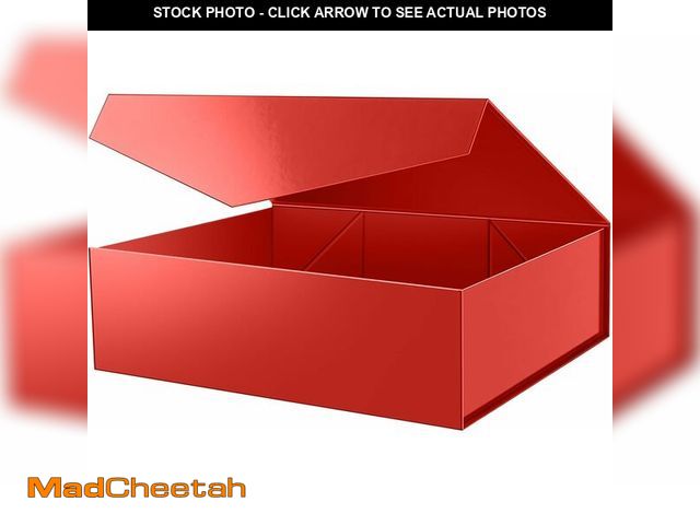 Lot 74-14251027 - PACKHOME 17x14.5x5.5 Inches, Extra Large Gift Box with Lid, Magnetic Closure Box for Clothes and Lar...