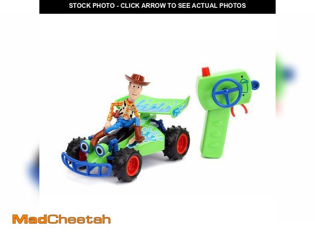 Lot 74-12702105 - Jada Disney Pixar Toy Story 4 Turbo Buggy W/ Woody Radio Control Vehicle, 2.4 Ghz, 1: 24 - USED