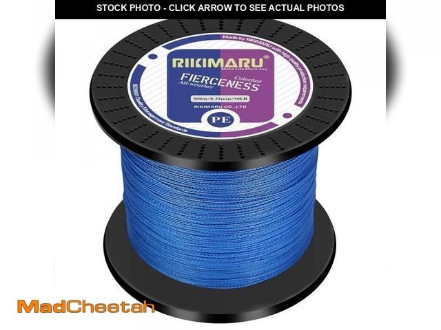 Lot 74-12304413 - Braided Fishing Line Abrasion Resistant Superline Zero Stretch&amp;Low Memory Extra Thin Diameter Bl...