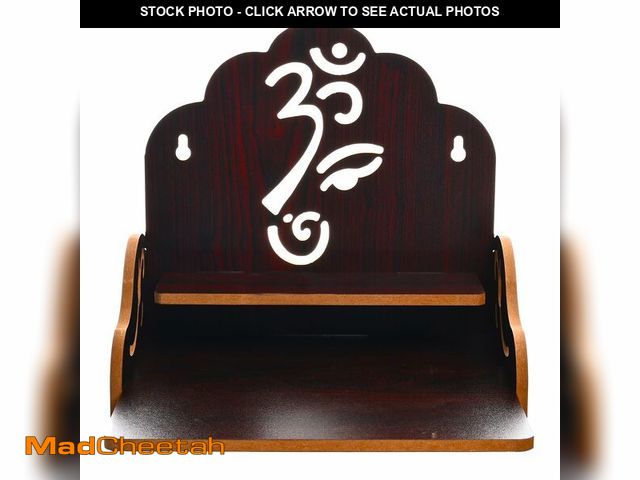 Lot 74-14432506 - Tarini Gallery Wooden Wall Mounted Hanging Table top Temple Pooja Mandir God Stand Shelf for Storage...