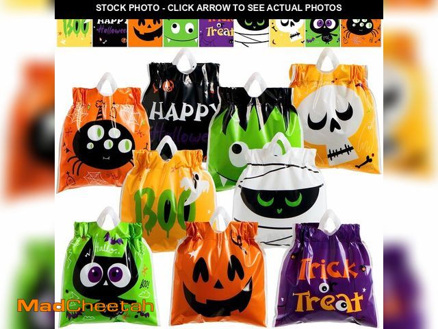 Lot 74-12713464 - JOYIN 108 PCS Halloween Drawstring Treat Bags with 9 Character Designs, Mini Halloween Goodie Candy ...