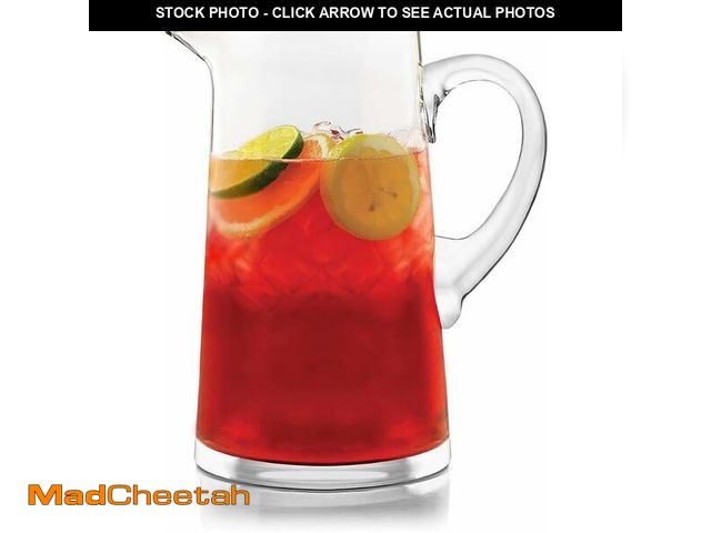 Lot 74-13331569 - Libbey Cantina Glass Pitcher in Gift Box, 79.3 oz, Clear - UNUSED