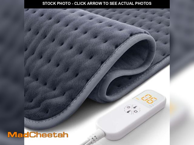 Lot 74-11558137 - Ultra-Wide Microplush Heating Pad - 20"x24" Electric Heating Pad for Back, Neck, Shoulder Pain and C...