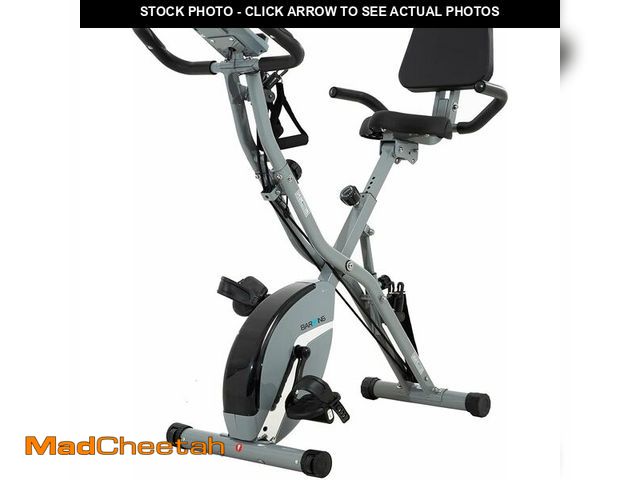 Lot 74-12571431 - BARWING Stationary Exercise Bike for Home Workout, 5 IN 1 Foldable Indoor Cycling Bike for Seniors, ...