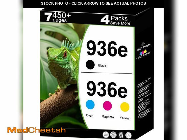 Lot 74-12697766 - 936e Ink Cartridges Combo Pack Replacement for HP 936 XL 936XL for OfficeJet 9122e; Pro 9120e 9120 9...