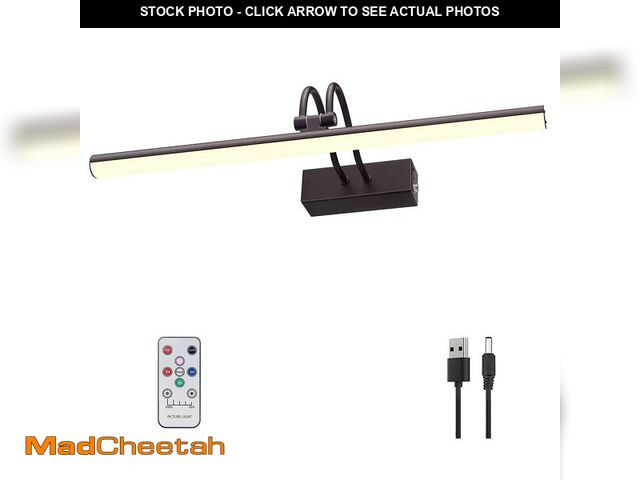 Lot 74-14271207 - Picture Light,5000mAh Battery Operated Wall Sconce,16inch Art Light,Bronze - UNUSED