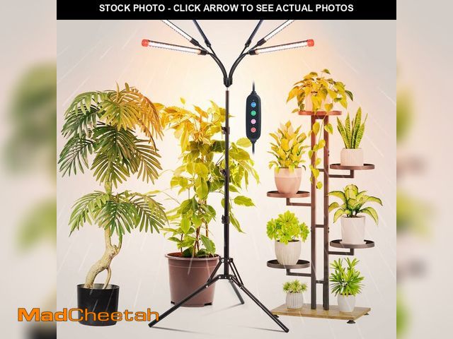 Lot 74-13949882 - FRGROW 6Head Grow Light with Stand for Tall and Large Indoor Plants, Bonsai Tree, Big Coverage and B...
