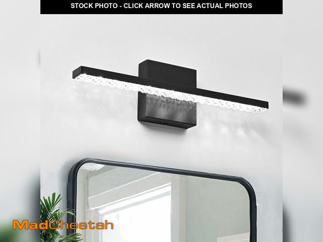 Lot 74-14215737 - ZHUOER Modern LED Bathroom Vanity Lighting Fixtures Over Mirror 16inch 8W Modern Bath Light Matte Bl...