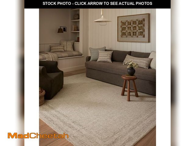 Lot 74-12568772 - Loloi Amber Lewis Windsor Collection WIN-01 Ivory/Stone 9'-3" x 13' Area Rug - USED
