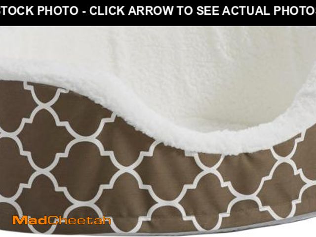 Lot 74-12098374 - MidWest Homes for Pets Orthoperdic Egg-Crate Nesting Pet Bed w/ Teflon Fabric Protector, Small Brown...