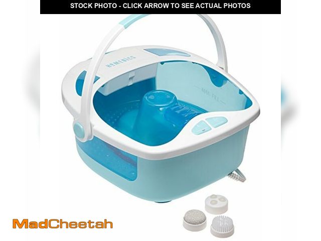 Lot 74-12544114 - HoMedics Shower Bliss Foot Spa, Shower Massage Water Jets, Pedicure Center with 3 Attachments, Toe-T...