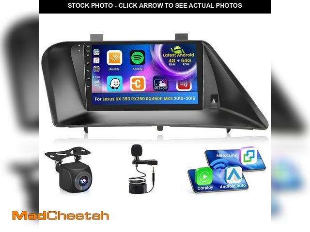 Lot 74-12842573 - Inefala 4G 64G for Lexus RX 350 RX350 RX450h 2010-2015 Radio Screen CarPlay Android 15 IPS 9" Touchs...