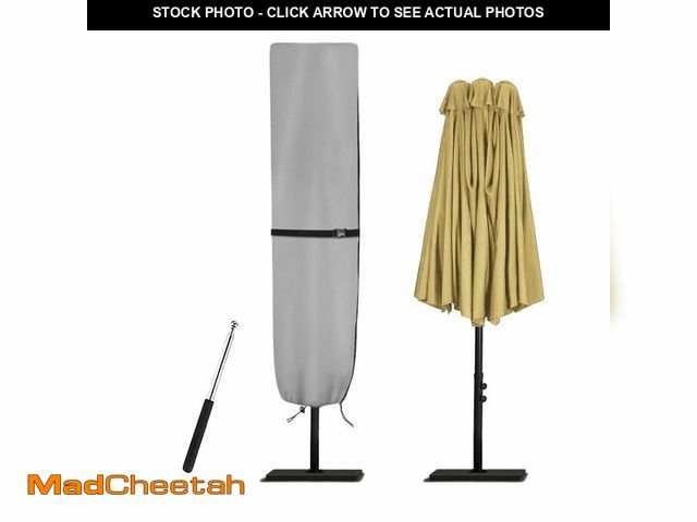 Lot 74-14155359 - Zenicham Parasol Cover - 600D Waterproof Outdoor Umbrella for Patio With Sturdy Zipper, Anti-UV Cove...