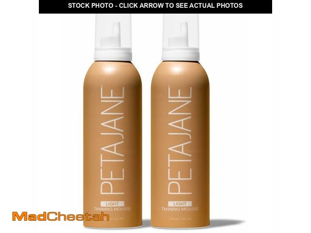 Lot 74-14151584 - Petajane Light Tanning Mousse, 7 Fl Oz, Self Tanner Foam, Pack of 2 - UNUSED
