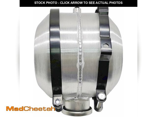 Lot 74-13708971 - 1.5 Gallon 8 x7.5" Spun Aluminum Gas Tank / Fuel Tank 1/4 NPT Outlet Center Fill - UNUSED