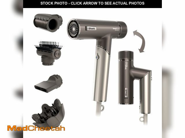 Lot 74-12965344 - Shark SpeedStyle Pro Flex Professional Performance High-Velocity Hair Dryer System with Scalp Shield...