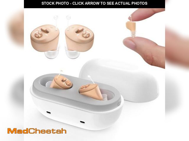 Lot 74-12164895 - Rechargeable Hearing Aids for Seniors Adults, OTC In-the-Ear Hearing Aid Not Amplifier, Hearing Aide...