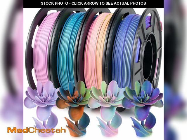 Lot 74-13626170 - iSANMATE Matte Tri Color Filament Bundle, 3-in-1 Color Rainbow Filament Bundle, 3D Printer Filament ...