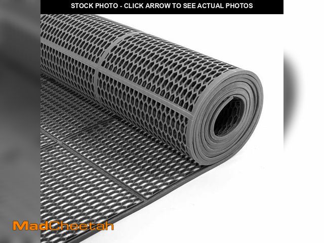 Lot 74-12779684 - IAJXWI Non-Slip Outdoor Drainage Mat, 3 x 10 ft PVC Pool Floor Mats for Bathroom Kitchen Balcony - U...