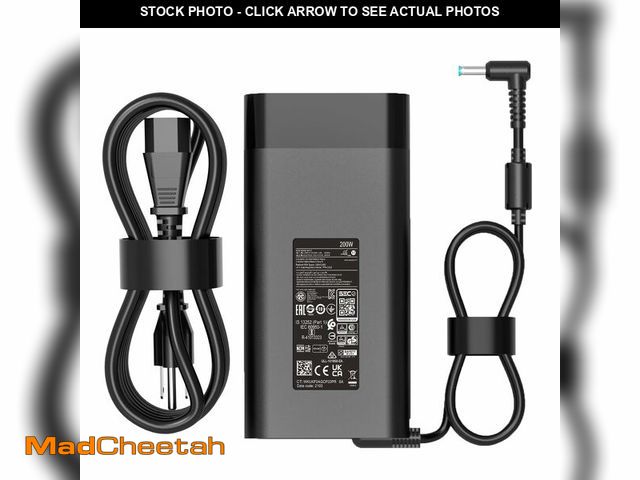 Lot 74-13546109 - MOLIDZ 200W AC Charger Compatible with HP Omen 15 16 17 Victus 15 16 Zbook 15 16 17 Fury 15 16 G11 G...