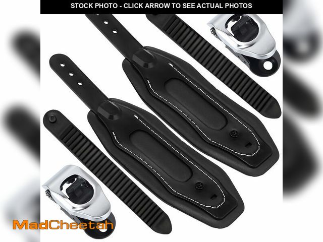 Lot 74-13548584 - Soulchen 2 Pcs Snowboard Bindings Ankle Straps Replacement Black 11 x 3 Inches Ski Board Ankle Strap...