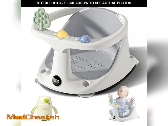 Lot 74-12305029 - Coldew Baby Bath Seat for Babies 6 Months &amp; Up, Non-Slip Toddler Bath Seat for Baby Sitting Up, ...