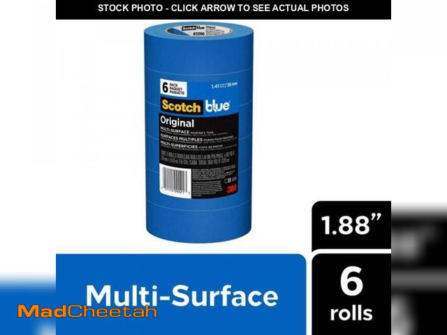 Lot 74-12085535 - (MISSING 2 ROLLS) 3M ScotchBlue 1.88 in. x 60 yds. Original Multi-Surface Painter's Tape (4-Pack) - ...