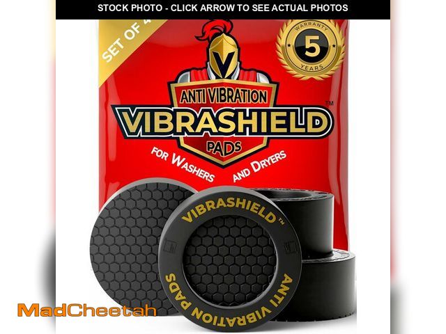 Lot 74-12674535 - Anti Vibration Pads for Washing Machine with HexaGrip - Stops Washer Dryer Moving, Walking - Prevent...