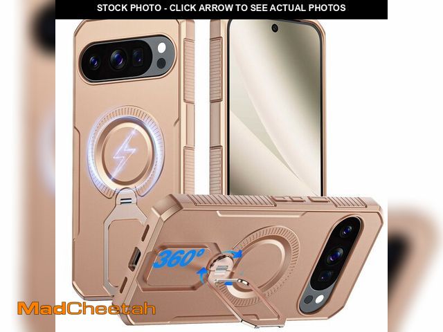 Lot 74-13623122 - CENMASO Magnetic for Google Pixel 10 Pro XL Case with 360ÃÂ° Spin Stand, Fit for Magsafe, Military ...